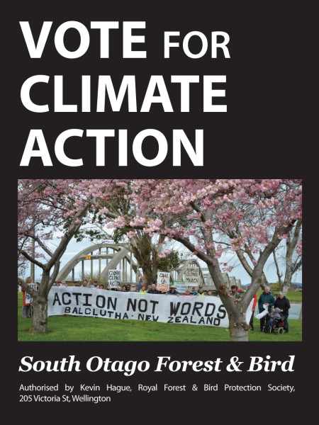 Vote for climate action poster