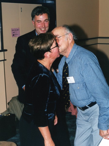 Ken receiving his Old Blue award. Image supplied