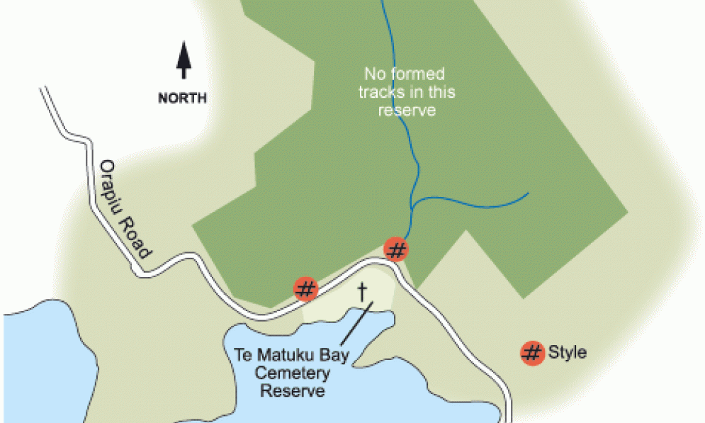 Te Haahi-Goodwin reserve map