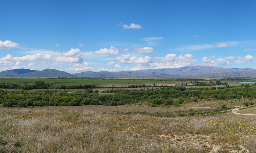 The site of the proposed solar farm between the Pukaki and Twizel rivers. Image Far North Solar Farms