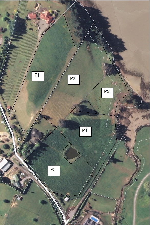 Cohen property fencelines and numbered paddocks