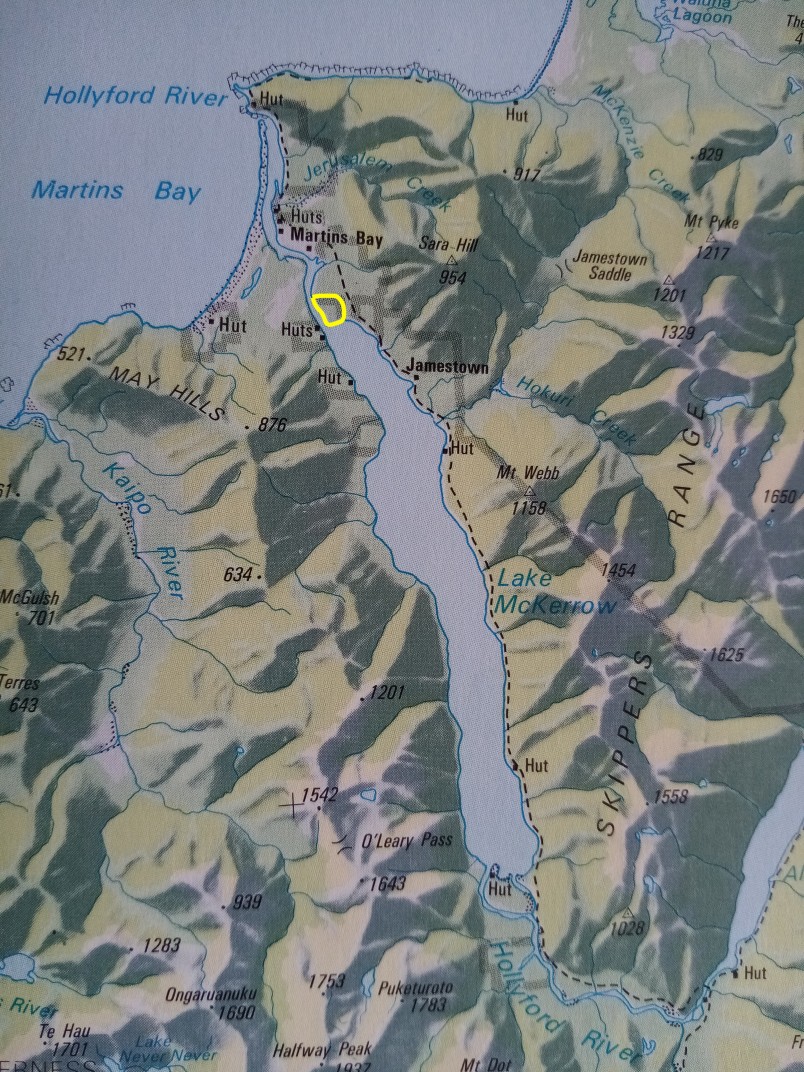 The location of Chapman's Reserve