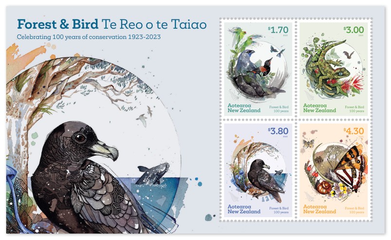 Forest & Bird and NZ Post centennial collectible stamp collection