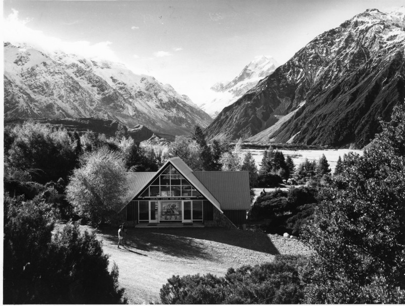 Mount Cook National Park headquarters, 1960s. Image Forest & Bird Archives